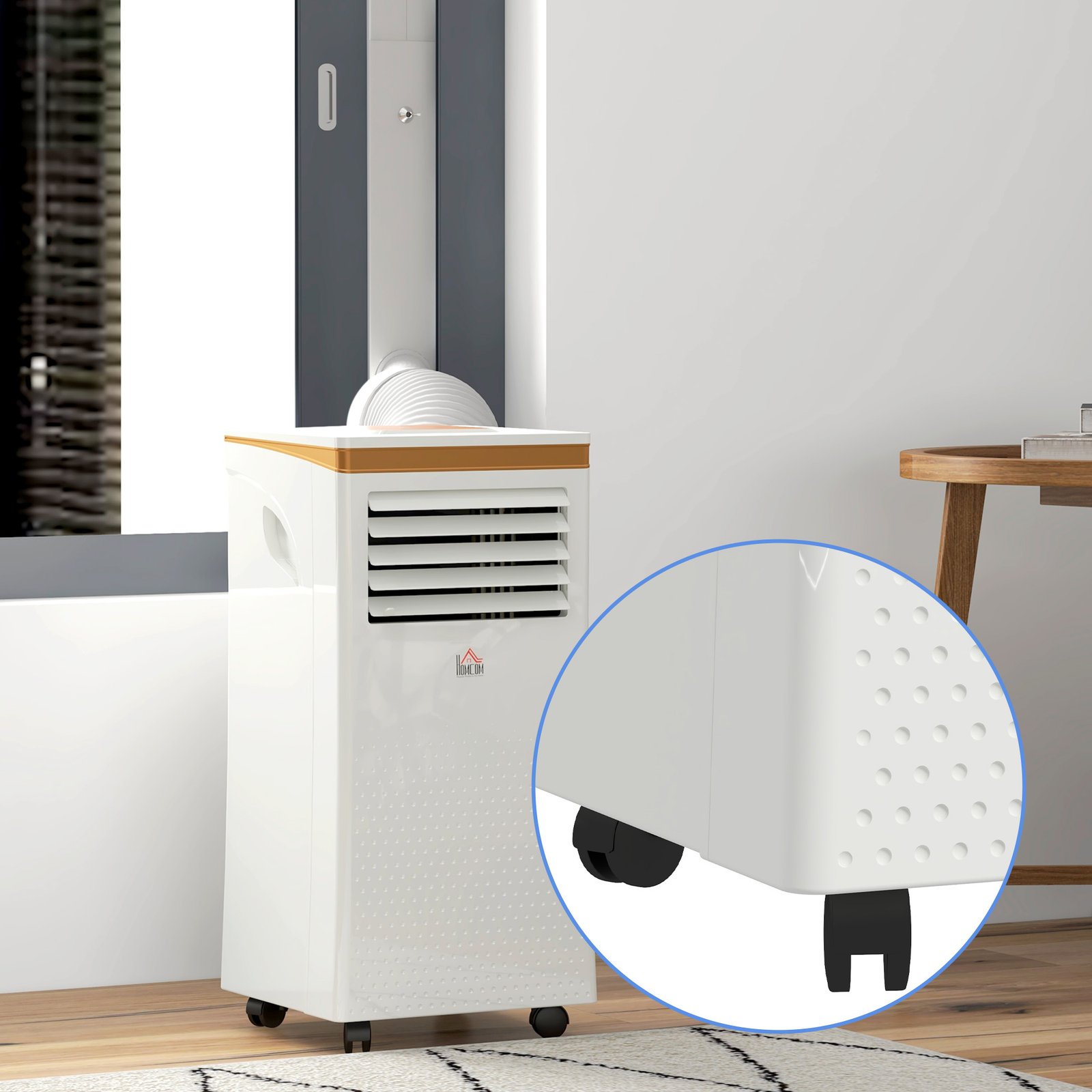 HOMCOM Portable Air Conditioner 10000 BTU, 4-in-1 Air Conditioning Unit with Cooling, Fan, 19.2L/Day Dehumidifier & Sleep Mode, LED Display, Remote Control, 24H Timer, Window Kit for Rooms up to 30? - Image 8